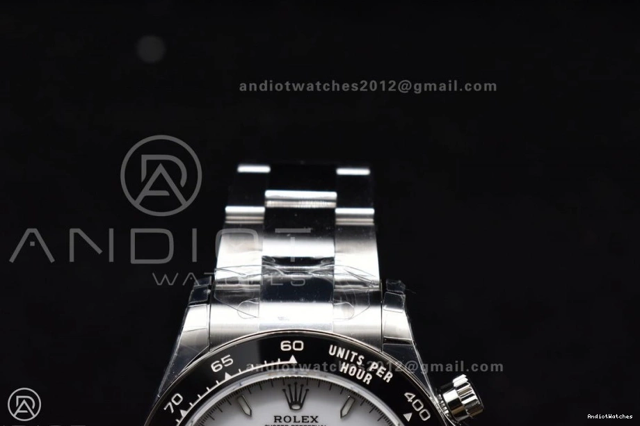 White Best BTF Steel DD Bracelet 904L Daytona 781 Edition SoftTouch SS 1:1 126500 Dial on 0708